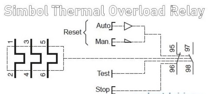 simbol thermal overload relay