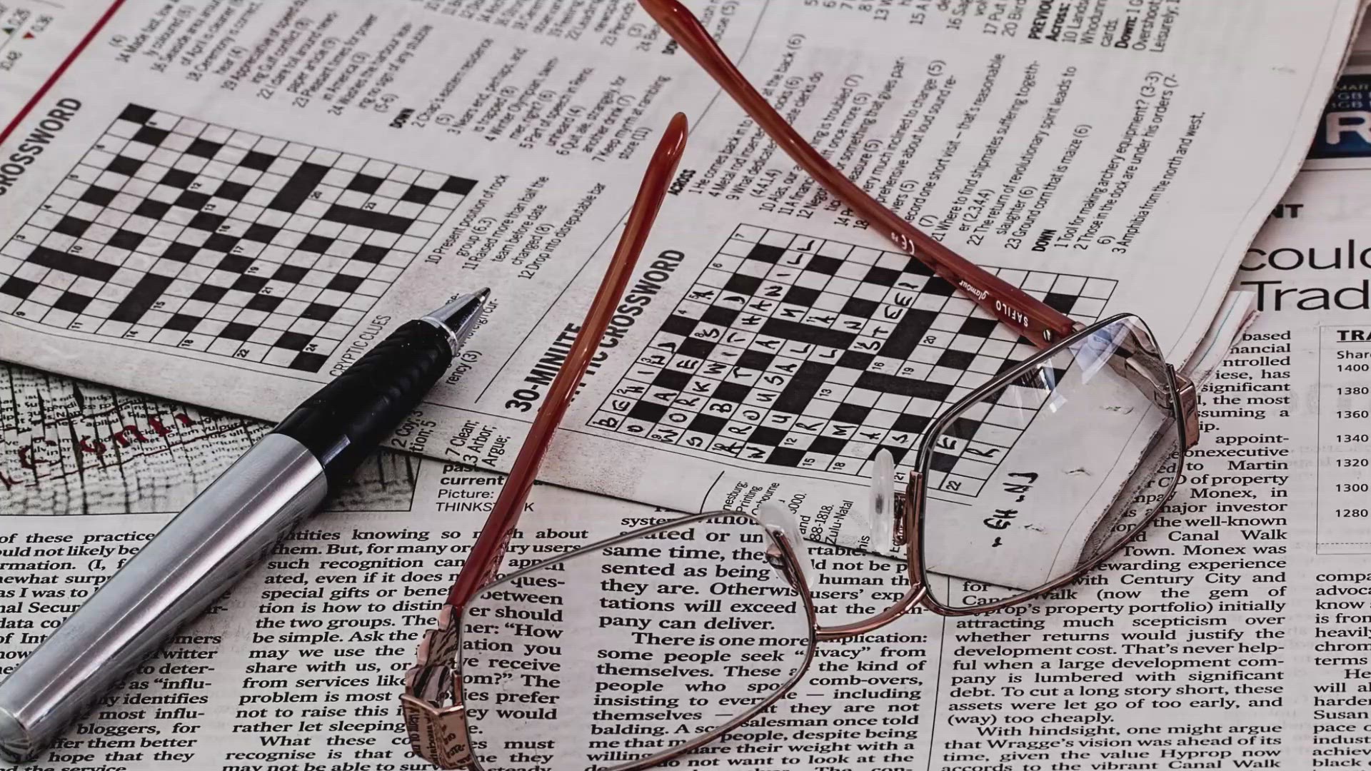 Here's a clue to a poorly planned crossword
