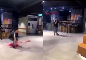 The viral stabbing video has finished on twitter