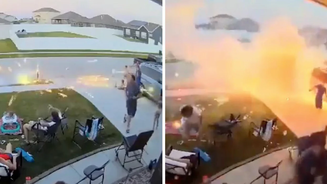 Viral Video of Big Fireworks Exploding at Party & Even Their Van Explodes
